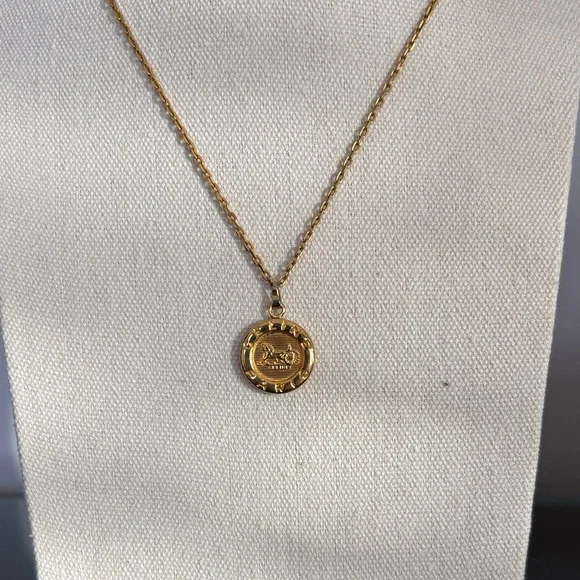 Celine Gold Medallion Necklace